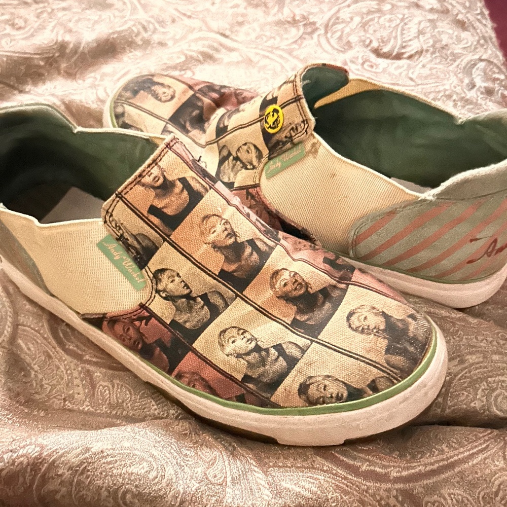 Royal Elastics Andy Warhol VERY RARE Slip On Canvas Shoes Women's Size 10